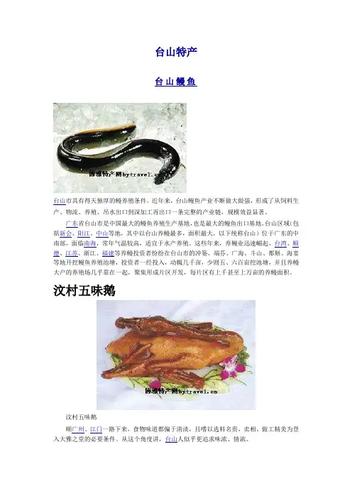 台山特产(美食、海产品、农产品)