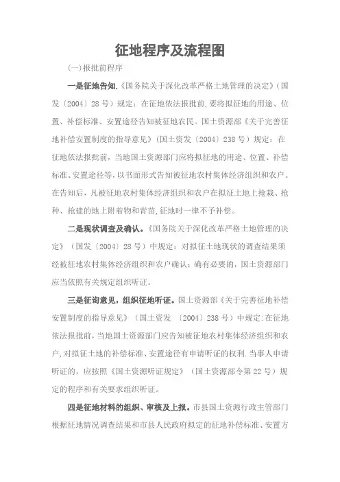 征地程序及流程图