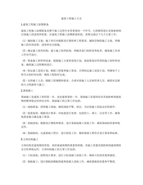 建筑工程施工大全