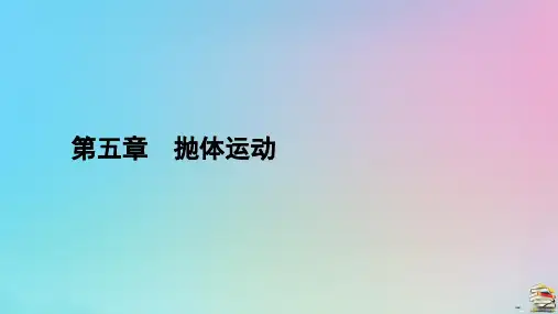 新教材2023年高中物理 第5章 抛体运动 4 抛体运动的规律课件 新人教版必修第二册