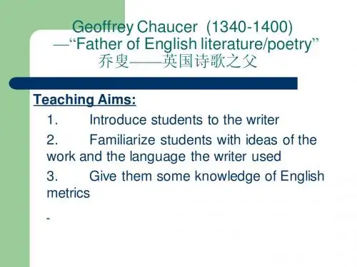 1-Geoffrey Chaucer