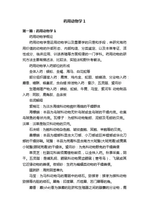 药用动物学1
