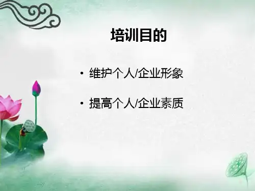 商务礼仪仪容与着装ppt课件