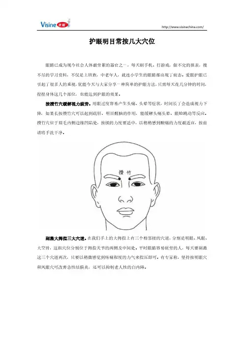 护眼明目常按几大穴位