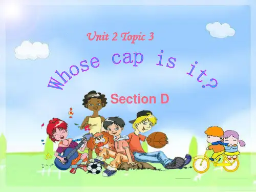Whose cap is it 教学