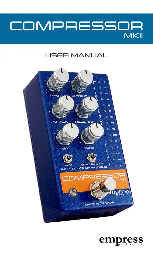 Empire Compressor MKII 压缩器说明书