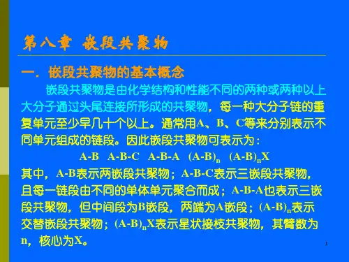 第六章 嵌段共聚物 - 同济大学材料科学与工程学院