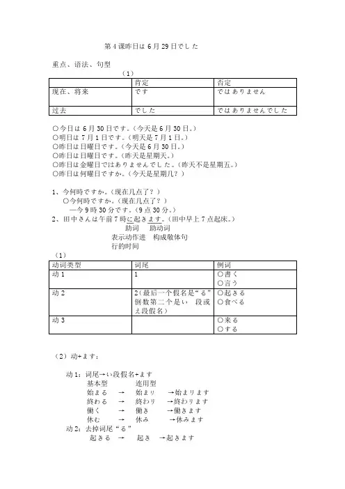 标准日本语初级第4课