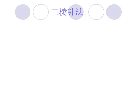三棱针法新版