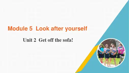 外研版英语九年级下册-Module 5 Unit 2 Get off the sofa!(课件)