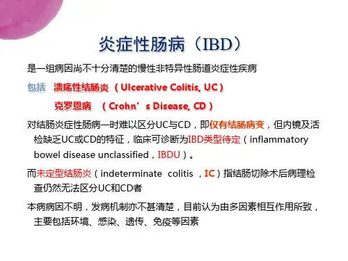 最新炎症性肠病诊疗和治疗的共识意见主题讲座课件