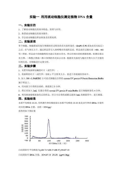 植物显微技术实验报告