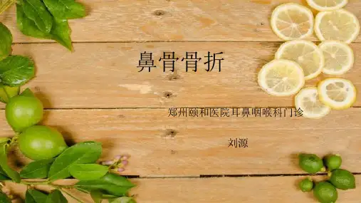 鼻骨骨折患者的护理PPT参考幻灯片