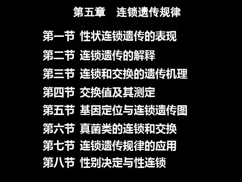 连锁遗传规律ppt课件