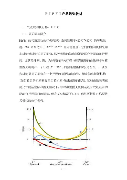 BIFFI气液联动球阀培训教材
