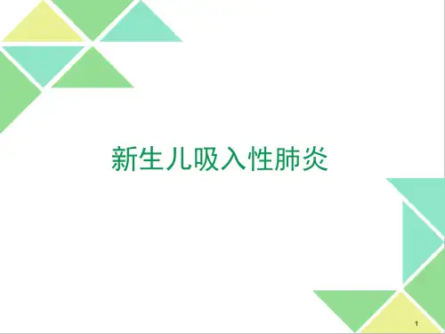 新生儿吸入性肺炎PPT课件