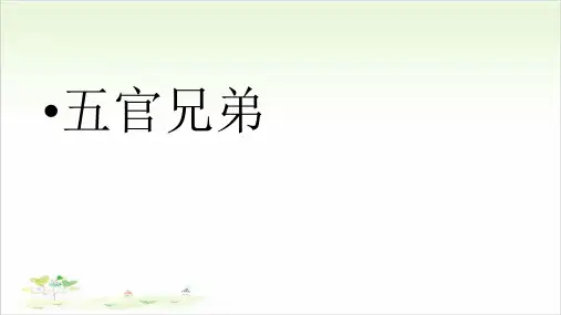 一年级上册科学-五官兄弟大象版