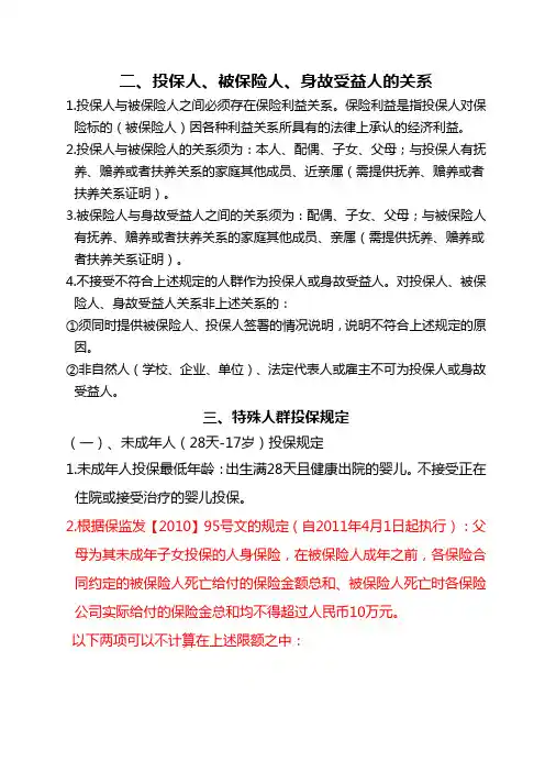 投保规则