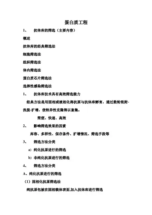 蛋白质工程 4
