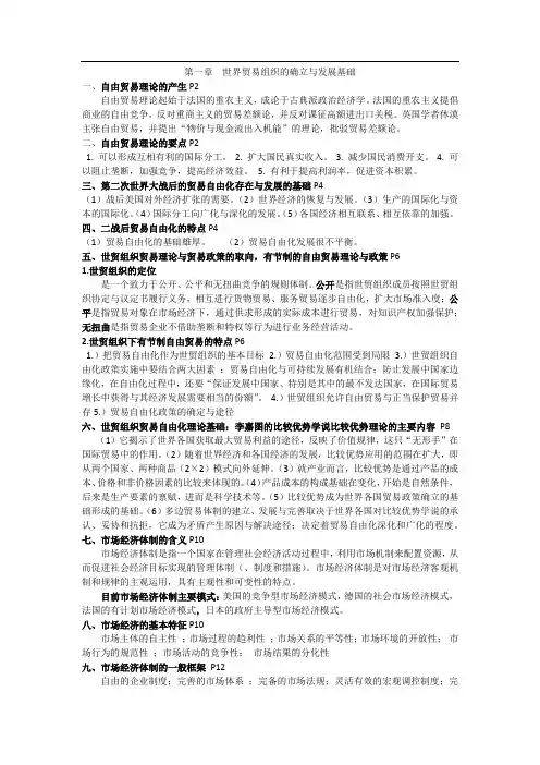 WTO总结