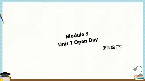沪教牛津小学英语五年级下册教学课件Module 3 Unit 7 (第1课时)