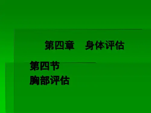 第四章第四节 胸部评估ppt课件