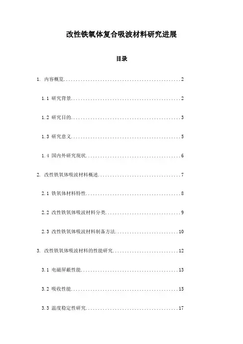 改性铁氧体复合吸波材料研究进展
