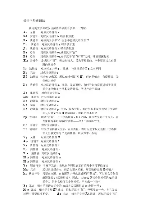 俄语字母