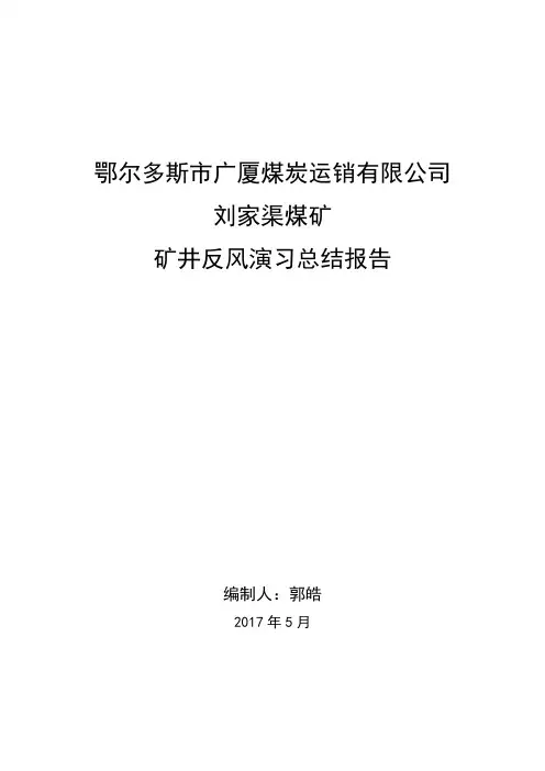 矿井反风演习总结报告