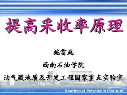 西南石油大学《提高采收率原理》