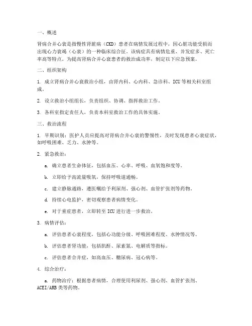 肾病合并心衰应急预案