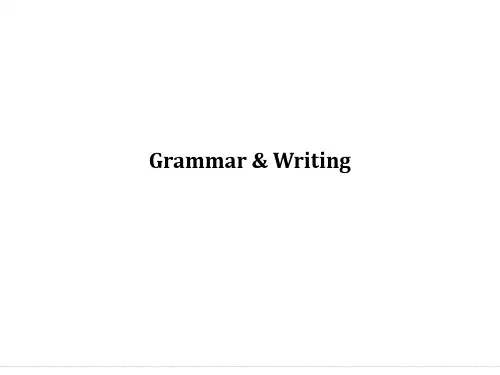 2021版高中英语人教版选修六课件：Unit+5+Grammar+%26+Writing