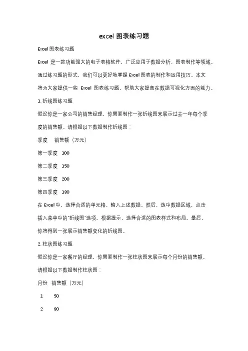 excel 图表练习题