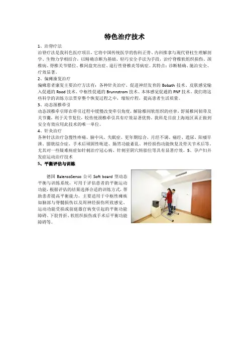 康复科特色技术