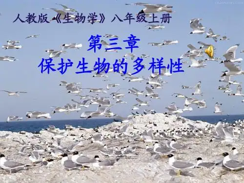 第六单元第三章保护生物的多样性