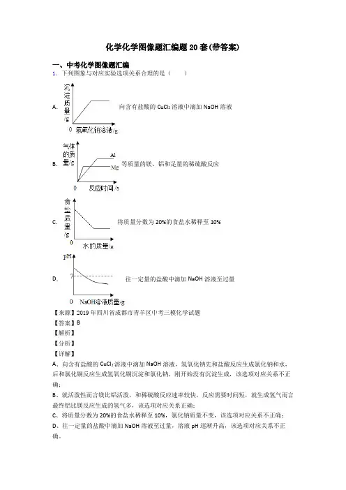 化学化学图像题汇编题20套(带答案)