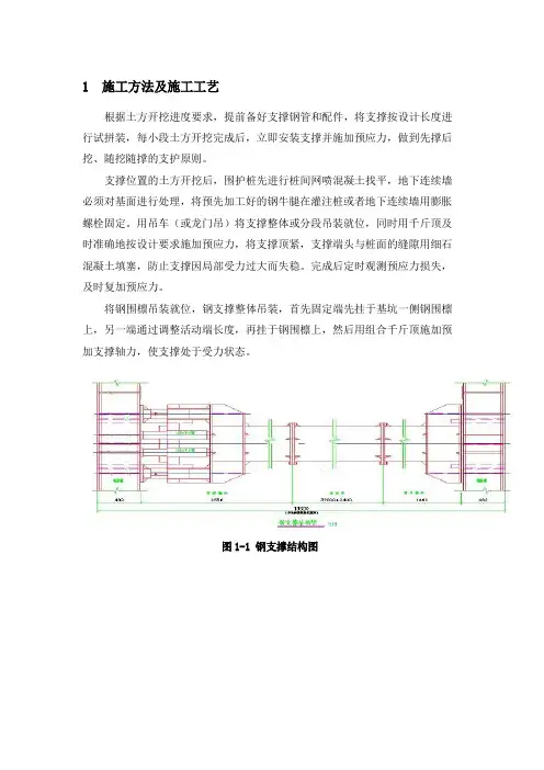 钢支撑安装工艺流程