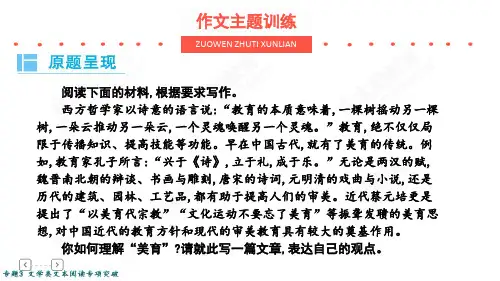 高考作文指导：美育