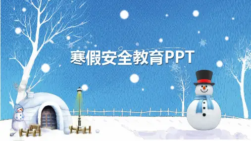 寒假安全教育PPT课件