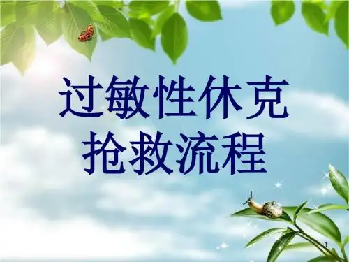 过敏性休克抢救流程ppt课件