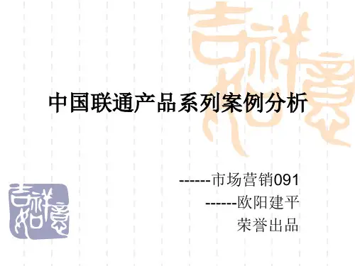 中国联通案例分析 2
