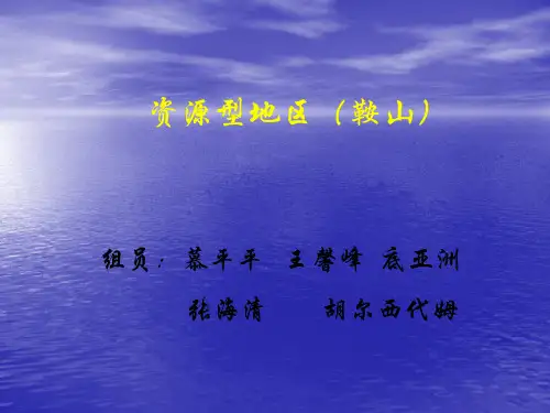 资源型地区鞍山经济发展状况