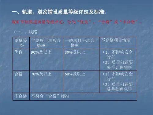 轨道、道岔标准.