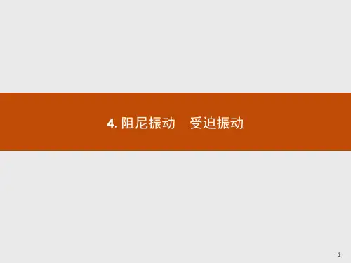 高中物理教科版选修3-4课件：第一章4.阻尼振动 受迫振动