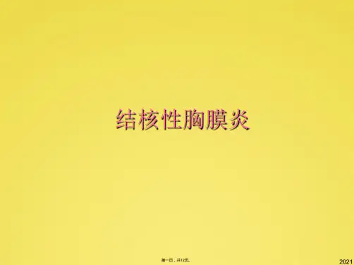 结核性胸膜炎课件(共12张PPT)