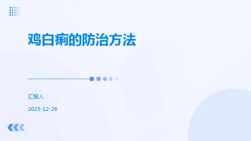 鸡白痢的防治方法