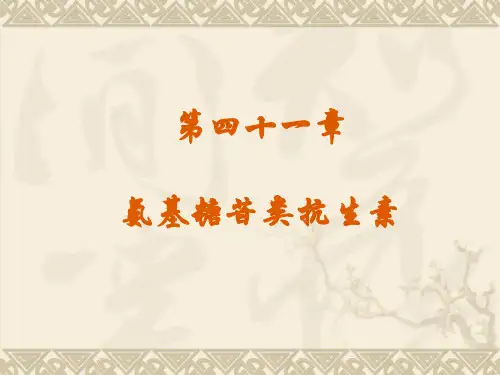 药理学氨基甙类抗生素课件