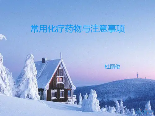 常用化疗药物及注意事项.优秀精选PPT