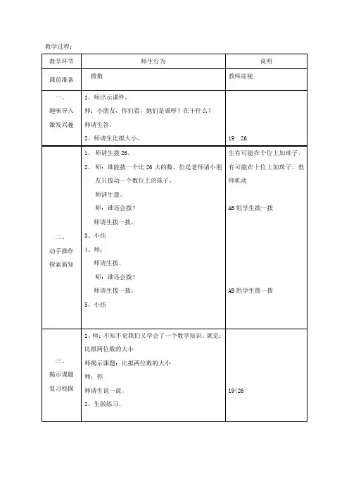 比较两位数的大小--智障学生的公开课
