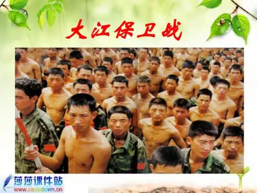 苏教版《大江保卫战》ppt课件